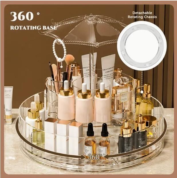 360 Umbrella-Shaped Makeup & Skincare Storage Rack