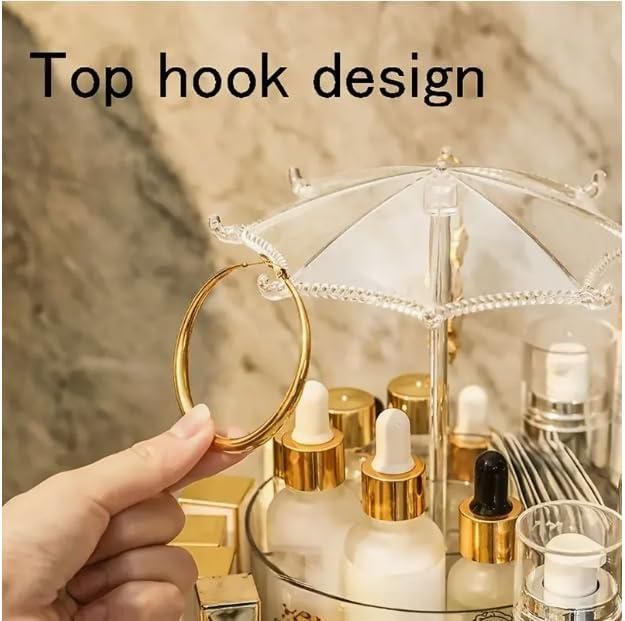 360 Umbrella-Shaped Makeup & Skincare Storage Rack