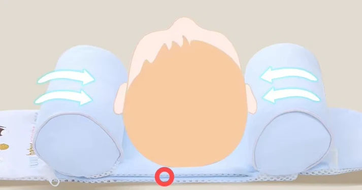 Baby Pillow | Gentle Head Shape Protection with Adjustable, Cotton-Soft Comfort
