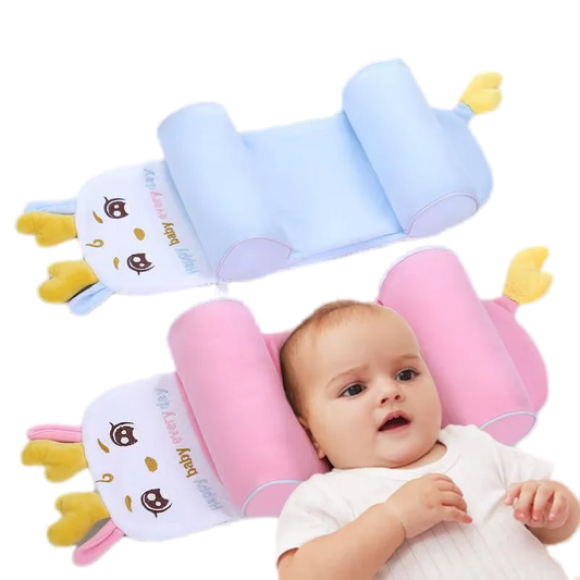Baby Pillow | Gentle Head Shape Protection with Adjustable, Cotton-Soft Comfort